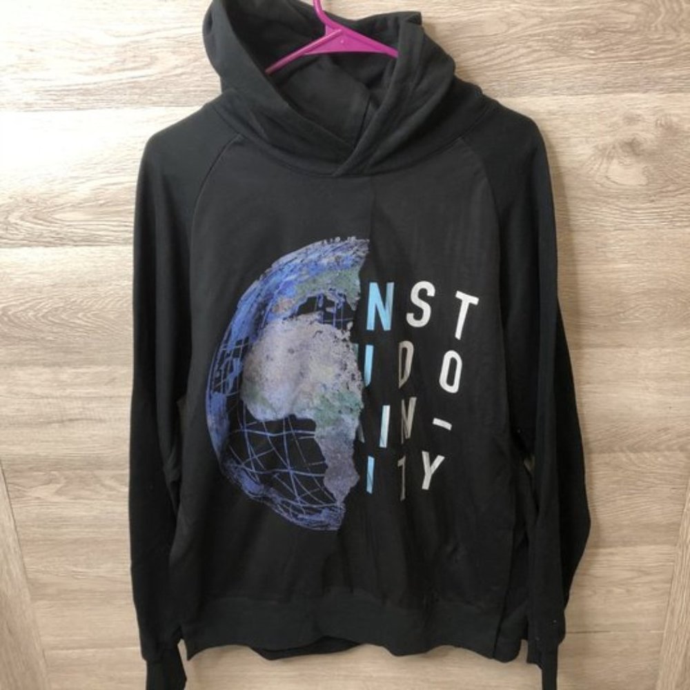Taakk Medium Mesh Layered Pseudo Earth Hoodie BLK